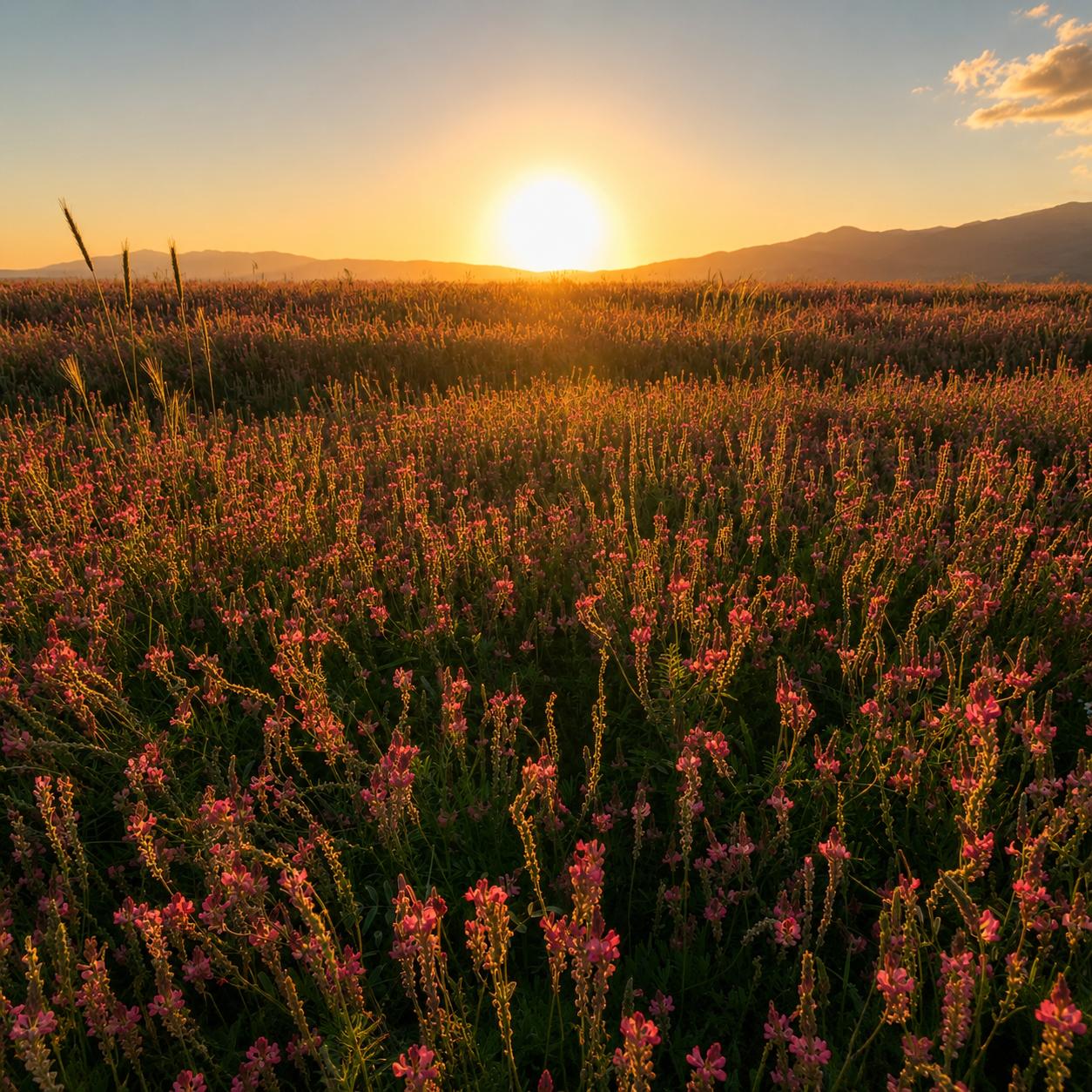 Kyrgyzstan mountain meadows in bloom